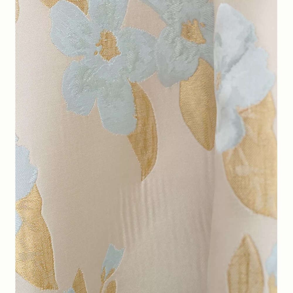 V. Chapman Cream and Blue Floral Dress - Picture 4 of 4